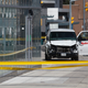 Police inspect the van used by alleged killer Alek Minassian in an incel attack in Toronto, Canada on April 23, 2018.